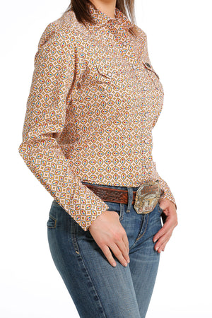 CINCH Women's Pink Snap Front Western Shirt