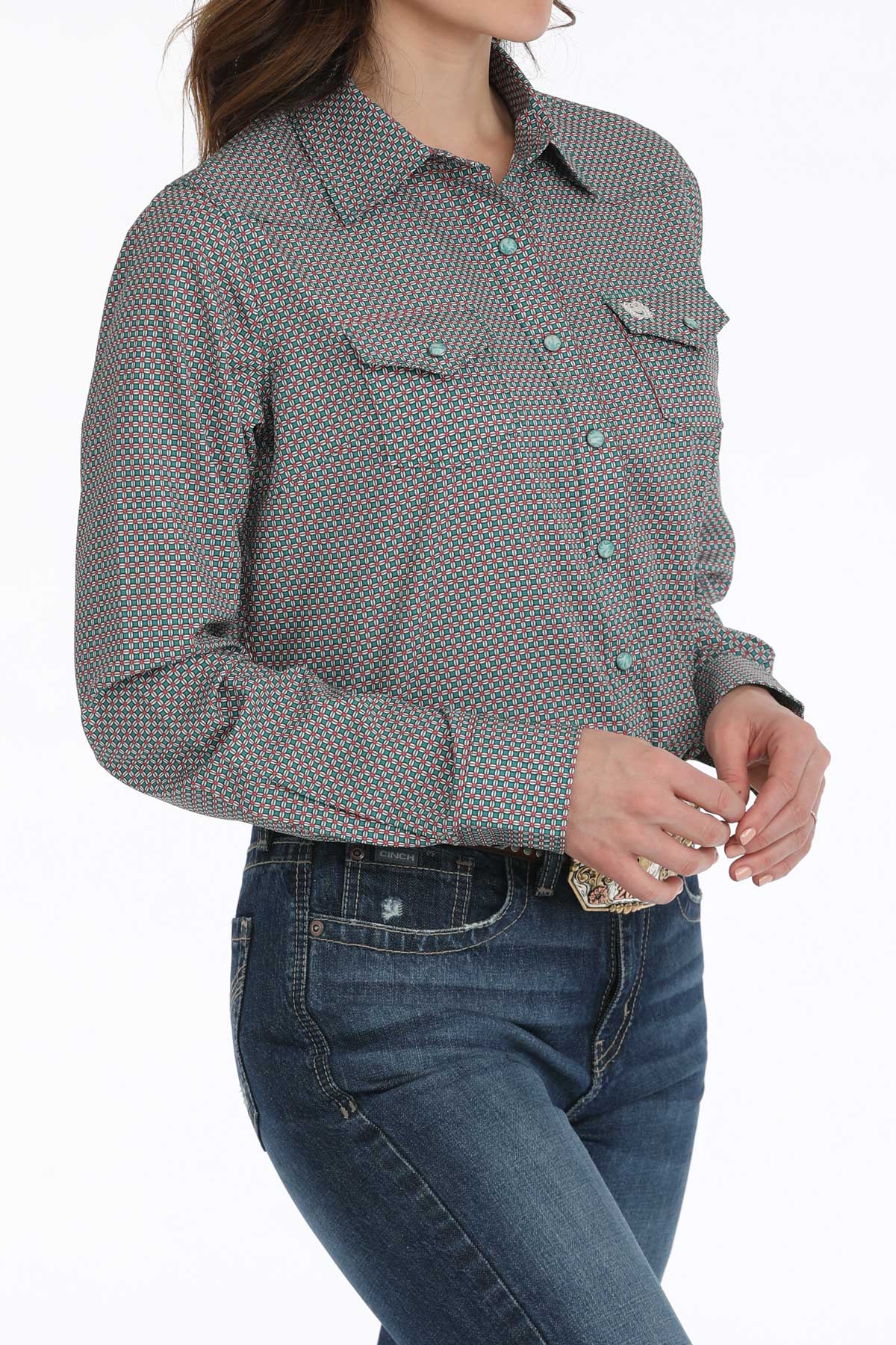 CINCH Women's ArenaFlex Medallion Snap Front Western Shirt