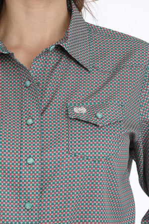 CINCH Women's ArenaFlex Medallion Snap Front Western Shirt