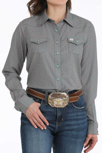 CINCH Women's ArenaFlex Medallion Snap Front Western Shirt