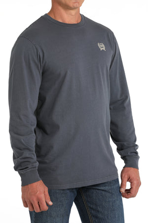 CINCH Men's Blue Long Sleeve Tee