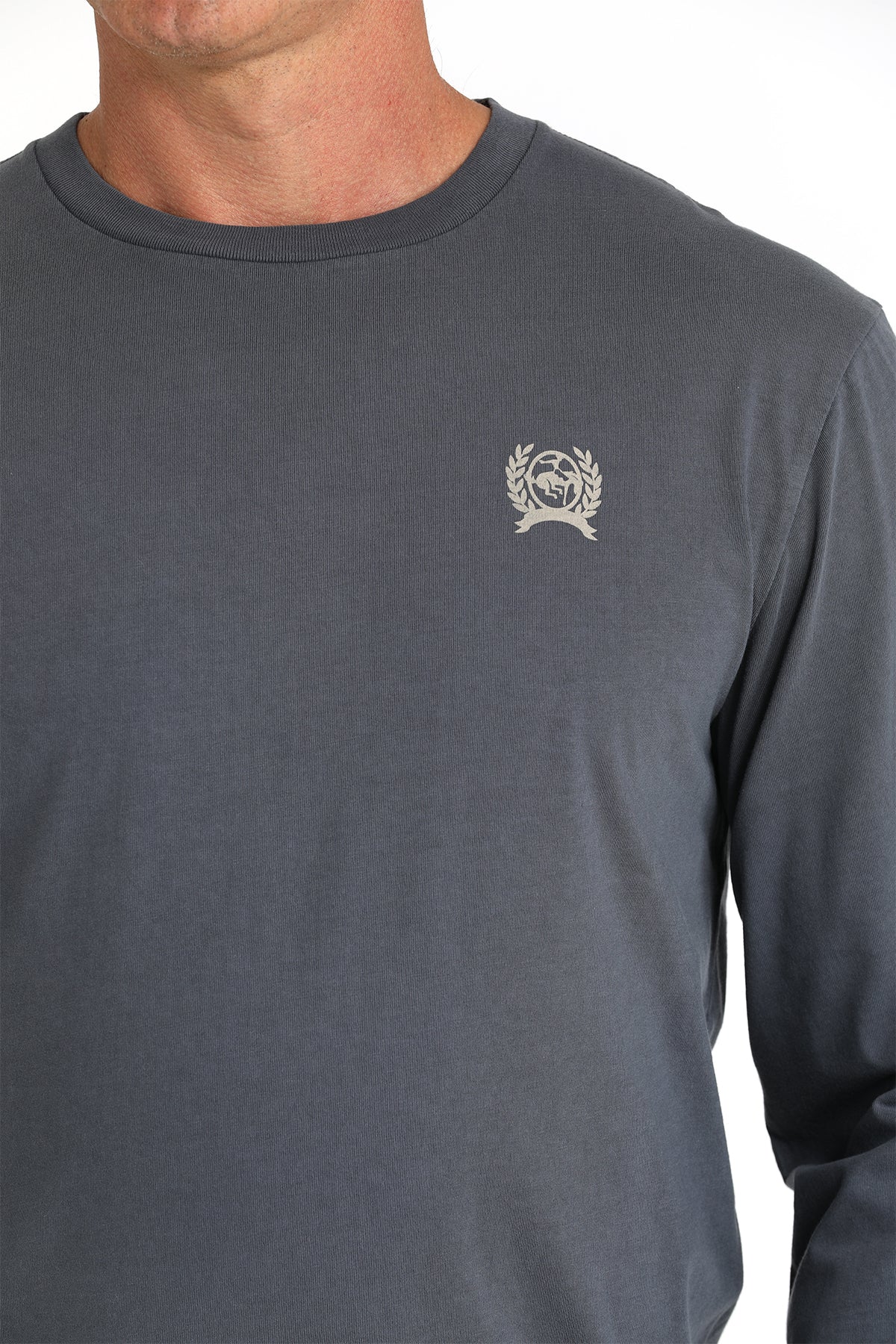 CINCH Men's Blue Long Sleeve Tee