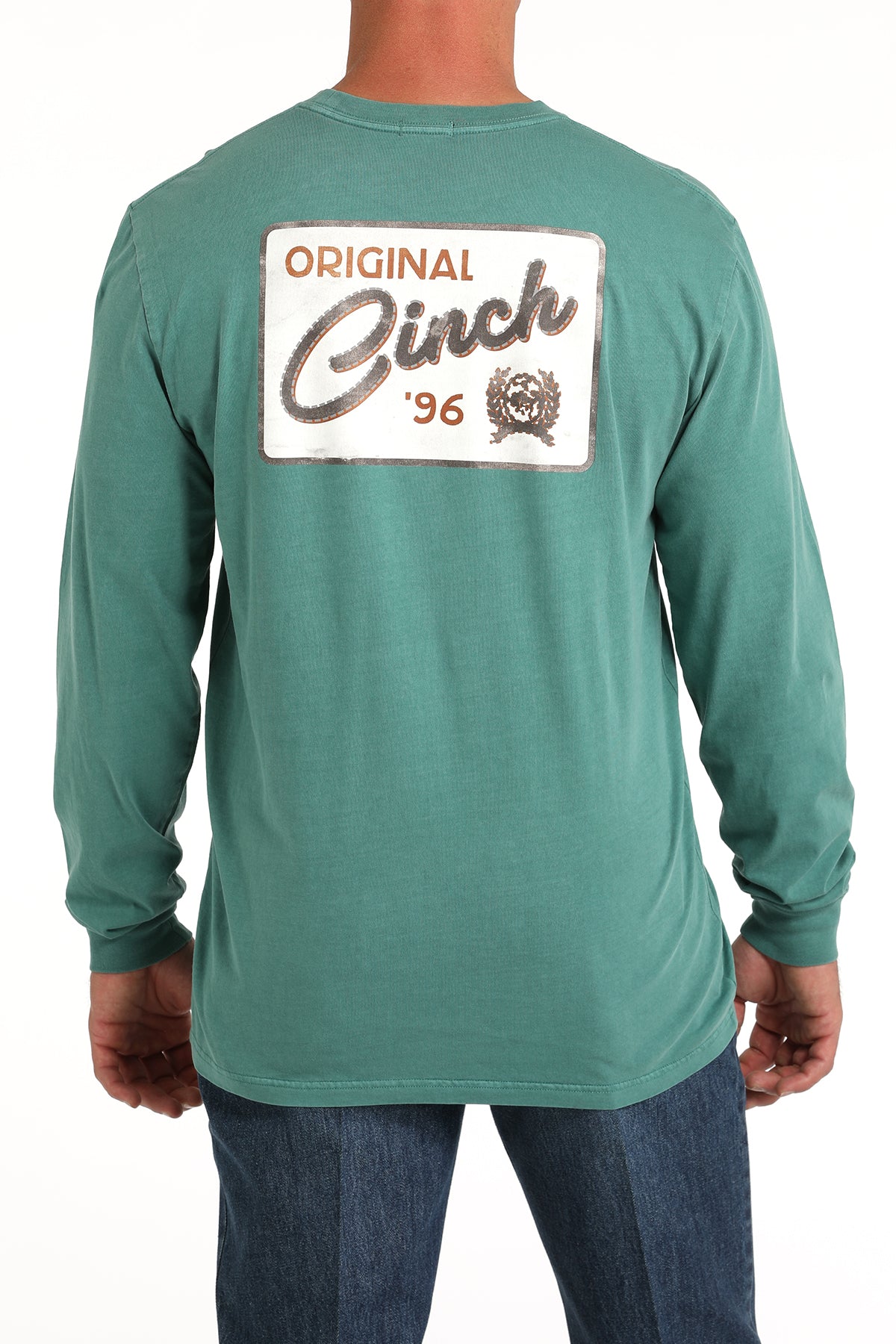 CINCH Men's Green Long Sleeve Tee