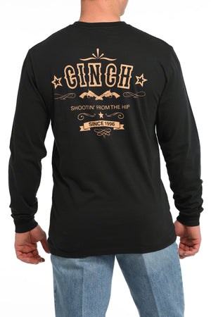 CINCH Men's Black Long Sleeve Tee