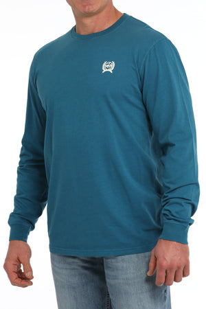 CINCH Men's Teal Long Sleeve Tee