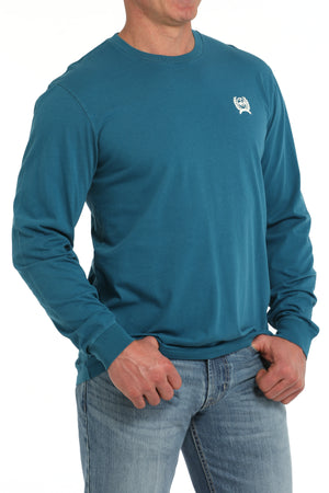 CINCH Men's Teal Long Sleeve Tee