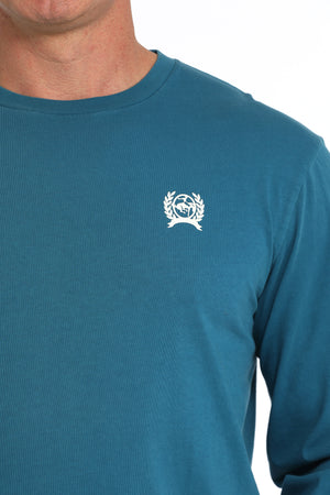 CINCH Men's Teal Long Sleeve Tee