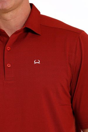 CINCH Men's ARENAFLEX Red Polo