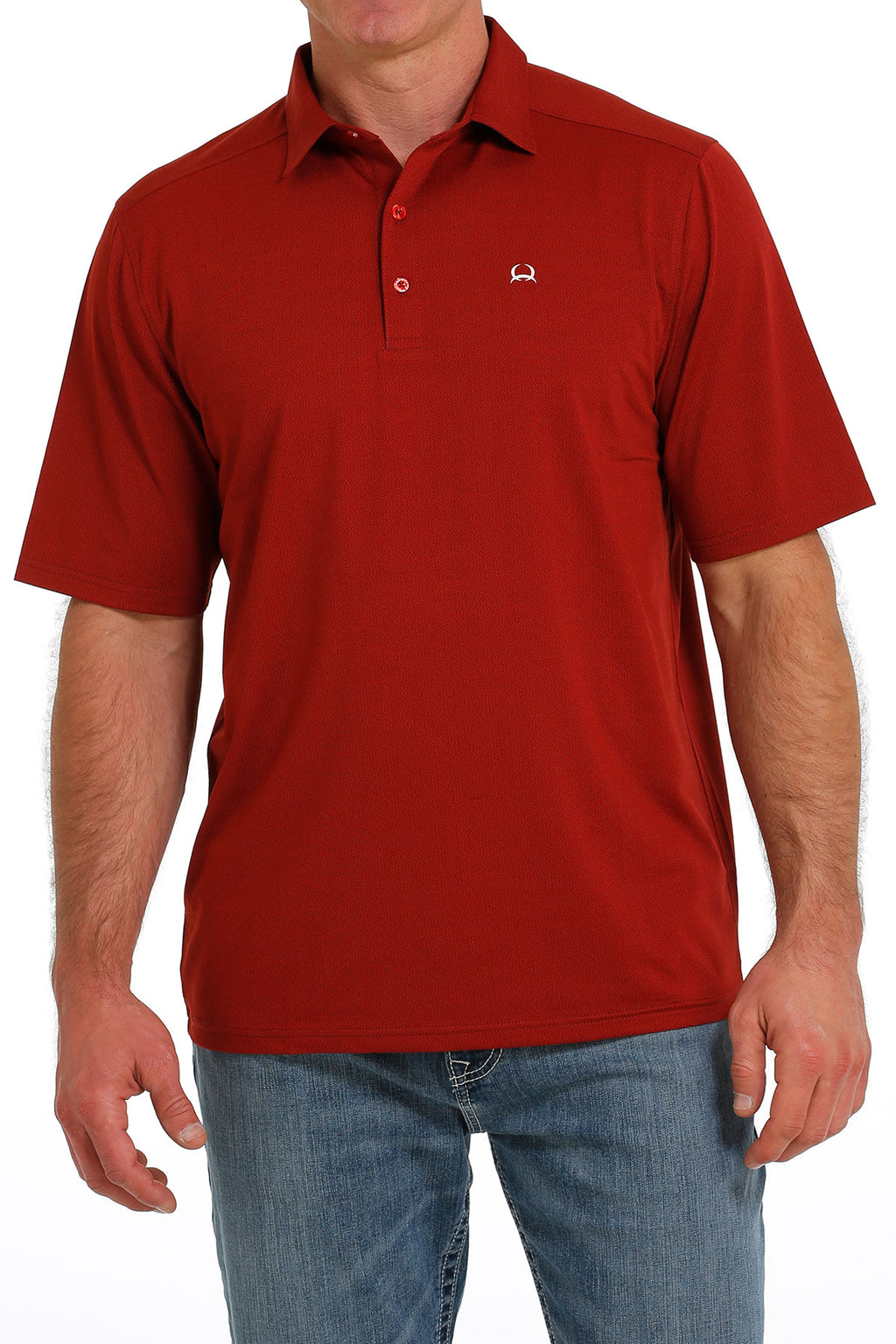 CINCH Men's ARENAFLEX Red Polo