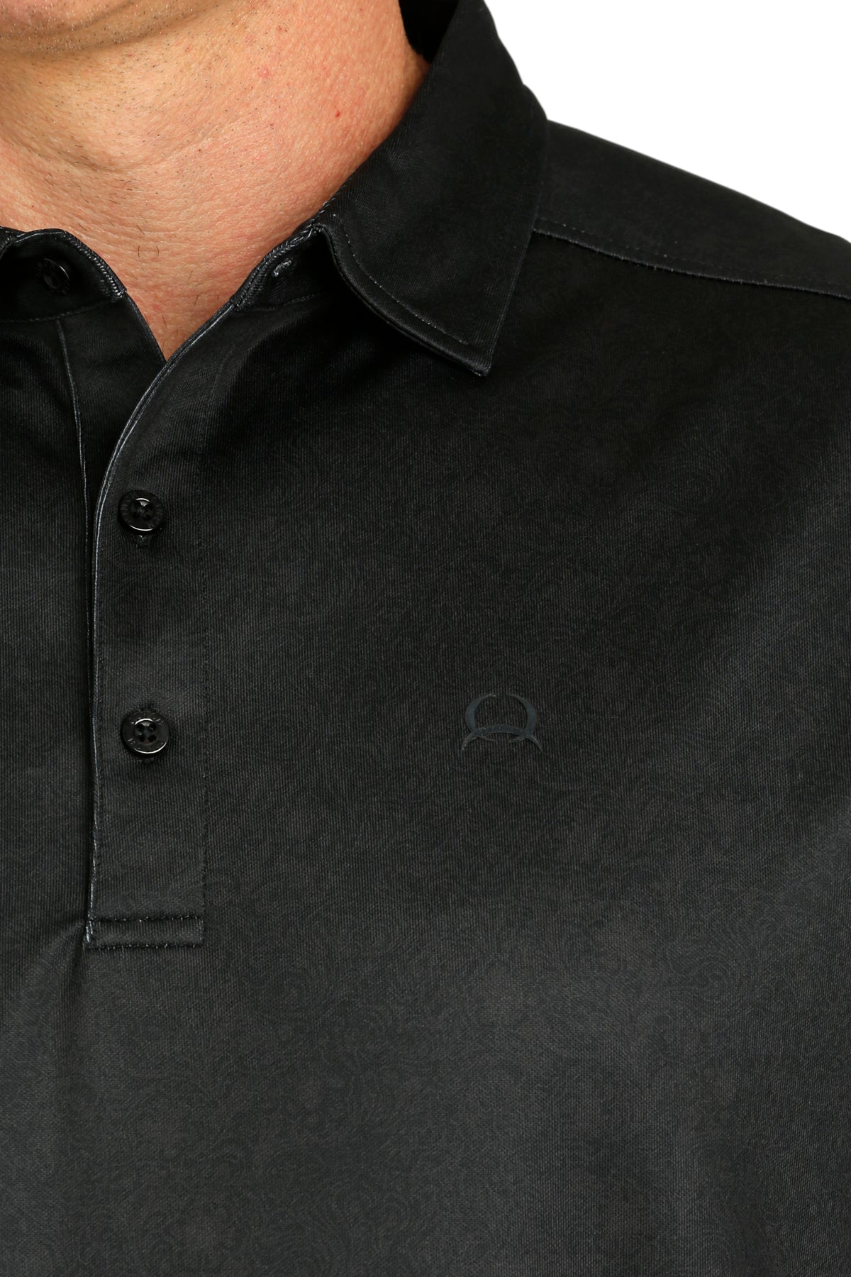 CINCH Men's Black Short Sleeve ARENAFLEX Polo Western Shirt