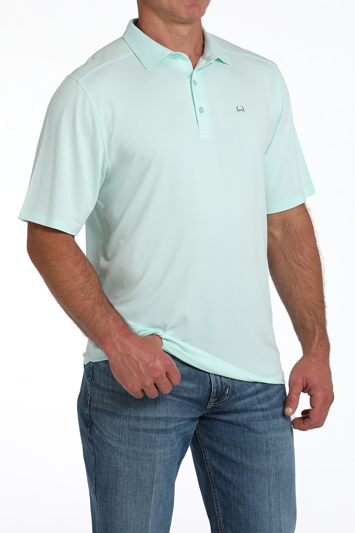 CINCH Men's Light Blue ARENAFLEX Polo