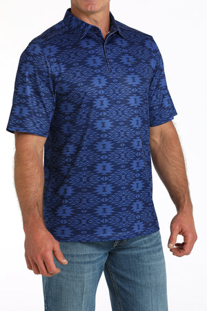 CINCH Men's Royal Blue S/S ARENAFLEX Polo