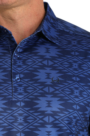 CINCH Men's Royal Blue S/S ARENAFLEX Polo