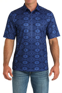 CINCH Men's Royal Blue S/S ARENAFLEX Polo