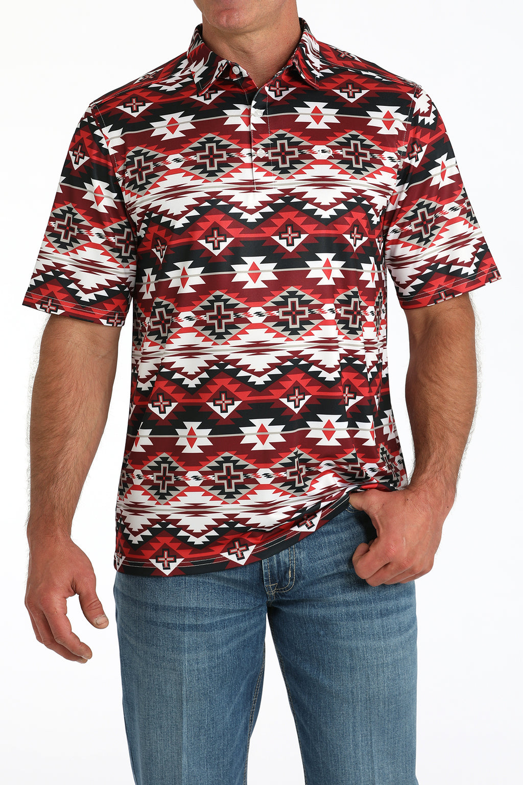 CINCH Men's S/S ARENAFLEX Polo