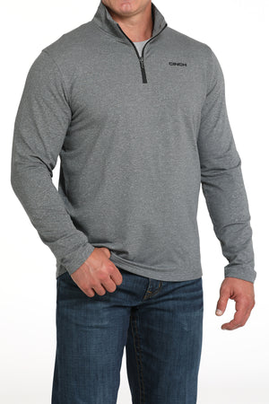 CINCH Men's Charcoal 1/4 Zip Pullover