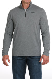 CINCH Men's Charcoal 1/4 Zip Pullover