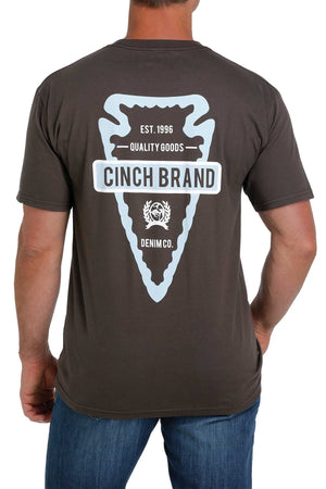 CINCH Men's Brown S/S Tee