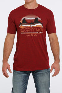 Cinch Men's Red "Lead This Life" Tee