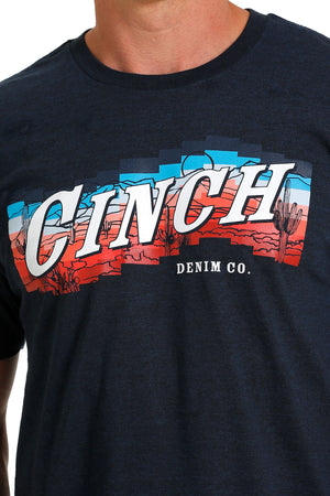 CINCH Men's Heather Navy Tee