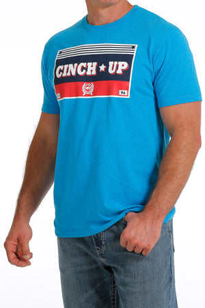 CINCH Men's Blue Short Sleeve Tee