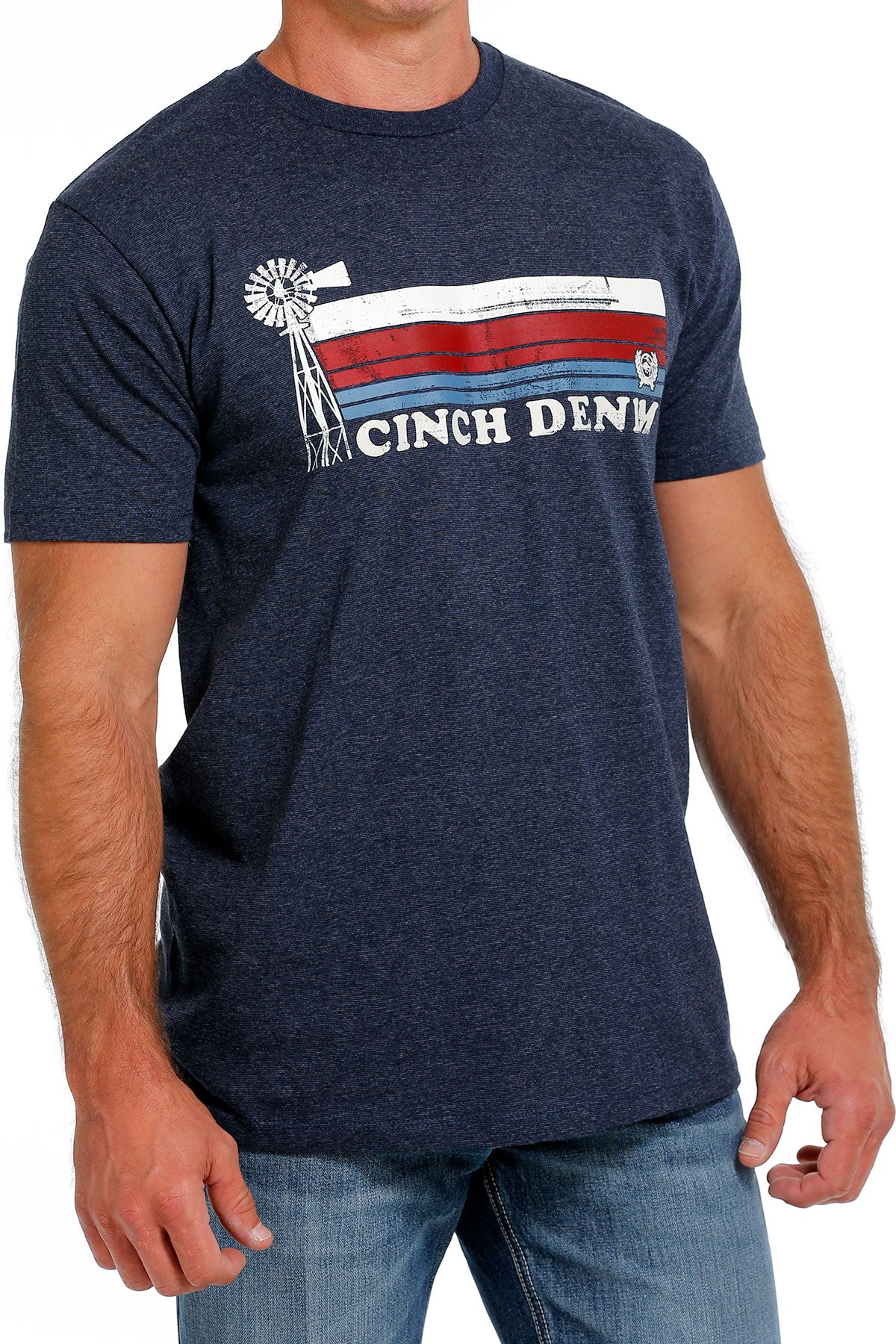 CINCH Men's Navy Short Sleeve Tee