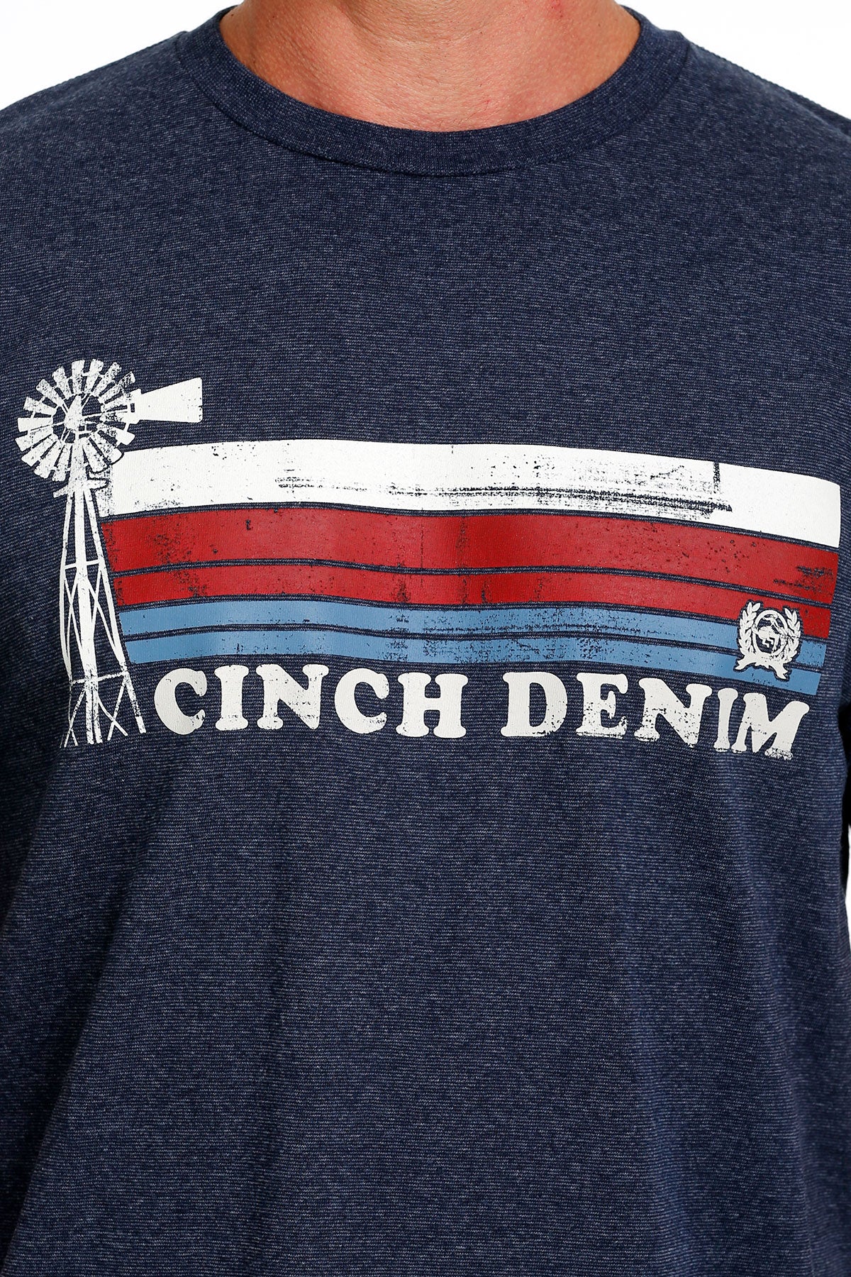 CINCH Men's Navy Short Sleeve Tee