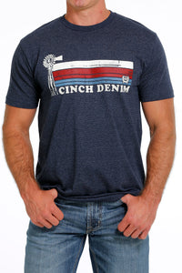 CINCH Men's Navy Short Sleeve Tee