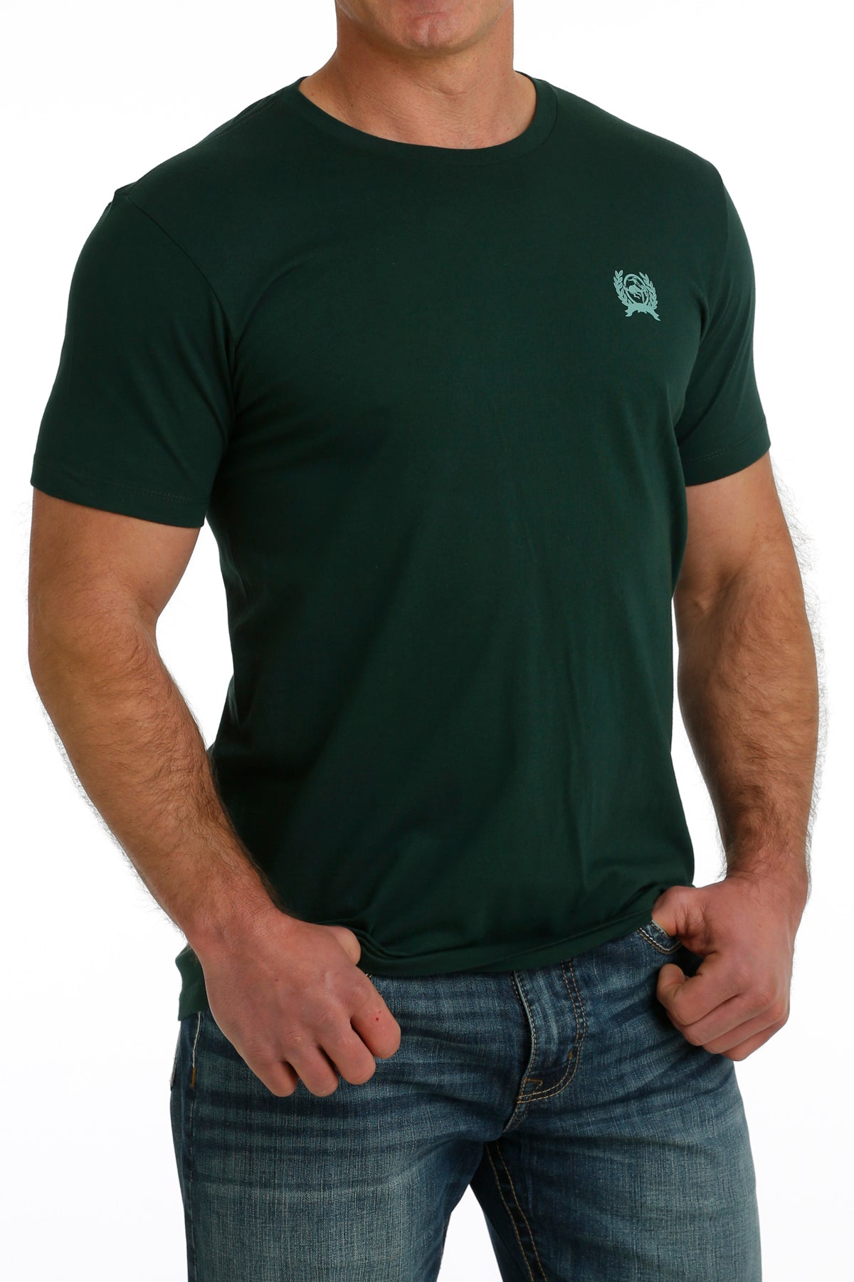 CINCH Men's Green Short Sleeve Tee