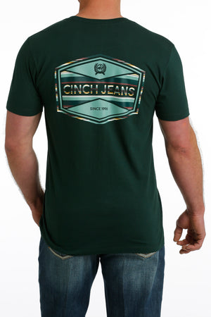 CINCH Men's Green Short Sleeve Tee