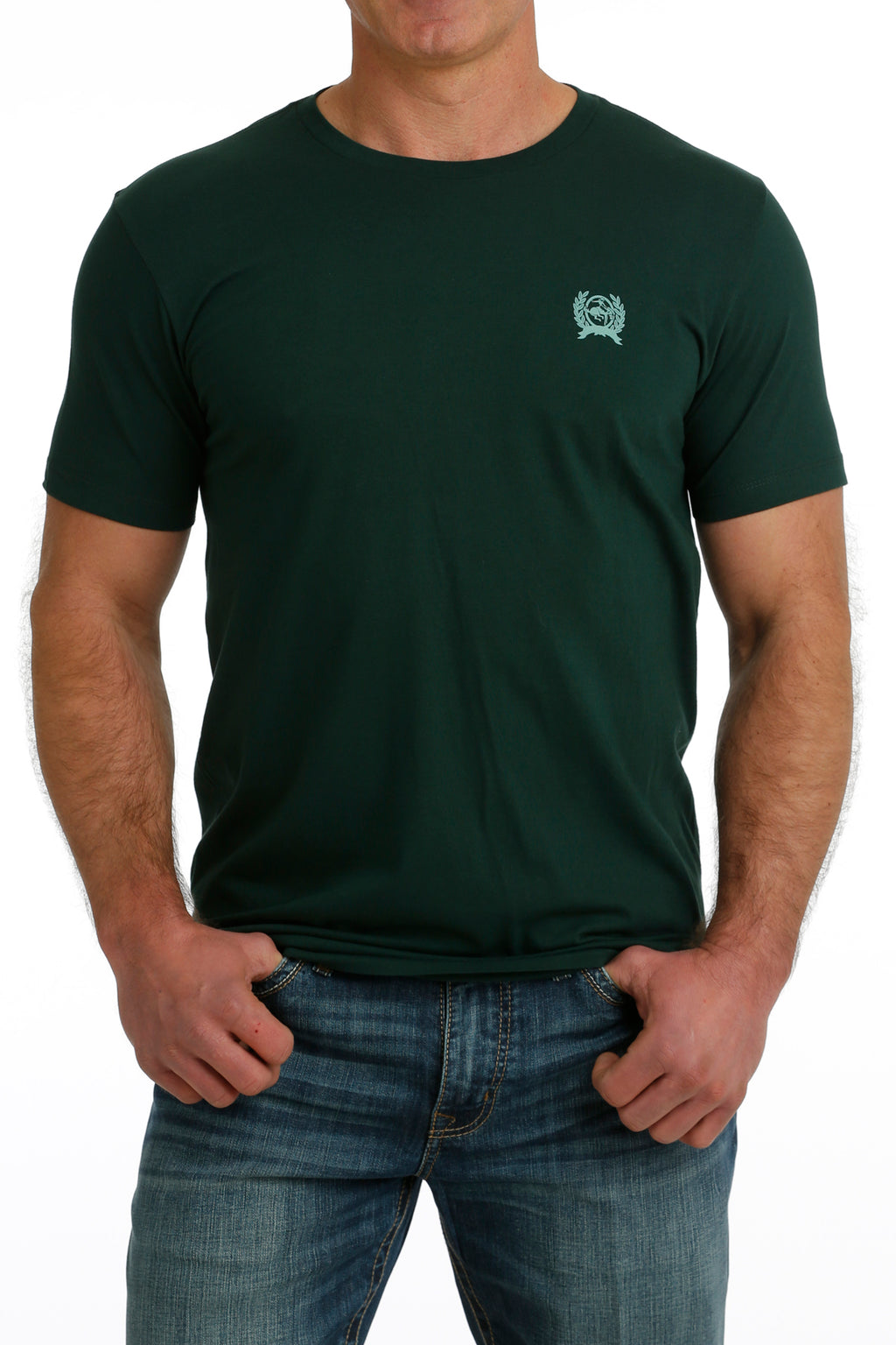 CINCH Men's Green Short Sleeve Tee