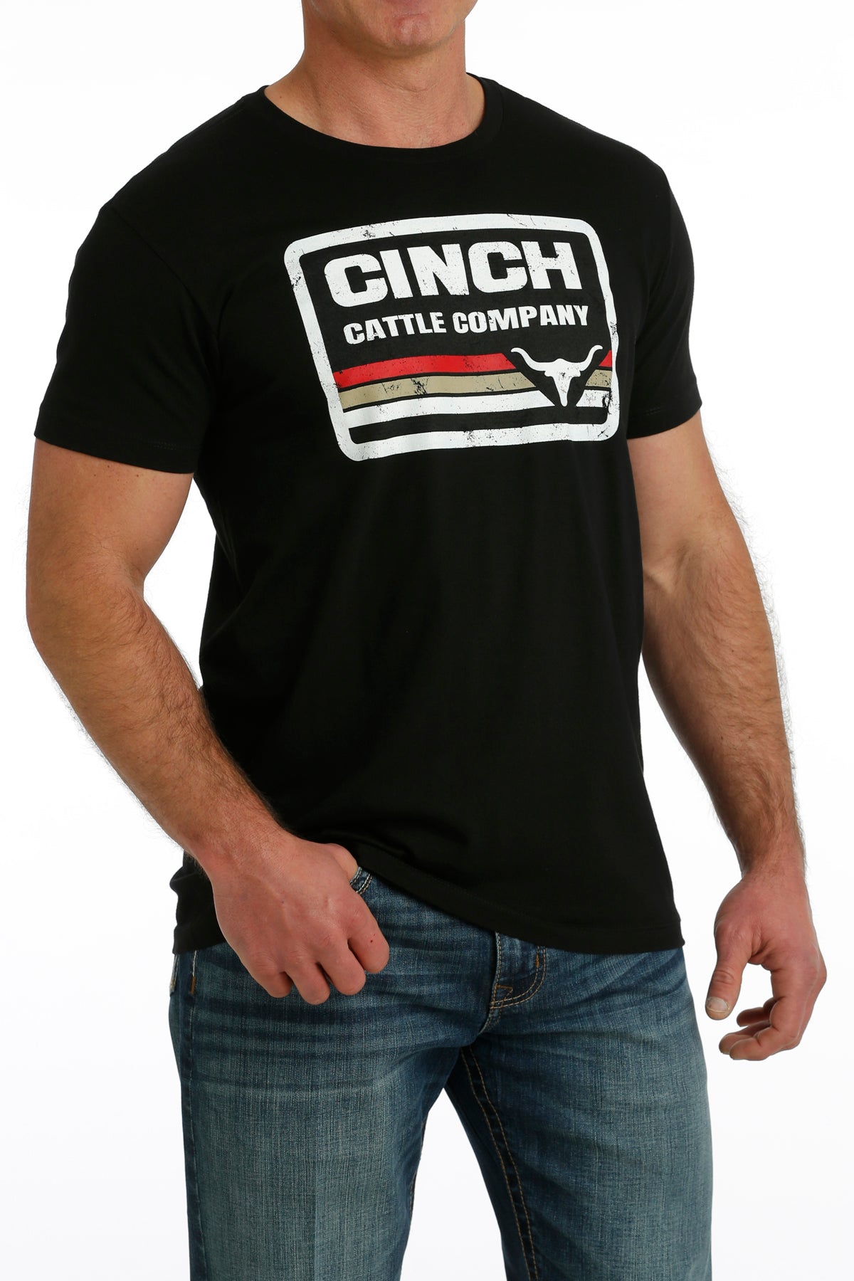 CINCH Men's Black Short Sleeve Tee