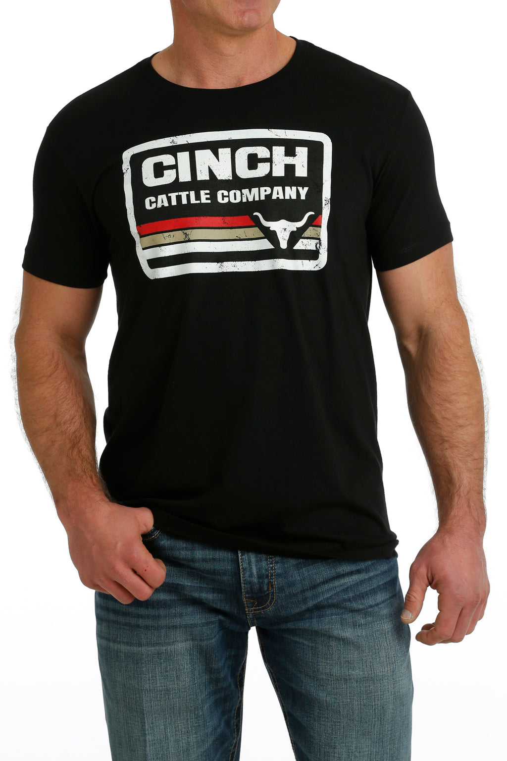 CINCH Men's Black Short Sleeve Tee