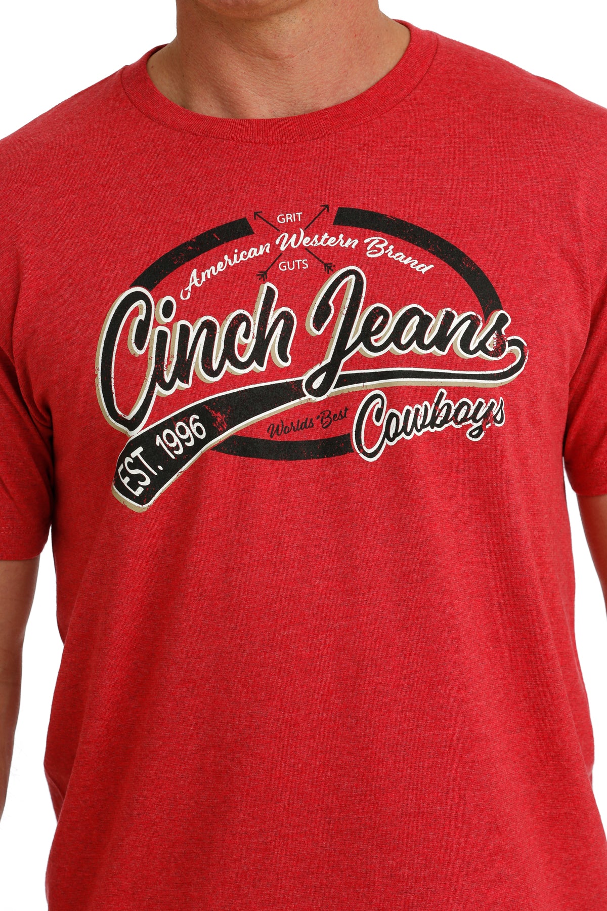 CINCH Men's Red Tee