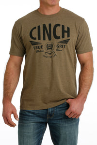 CINCH Men's Khaki Short Sleeve Tee