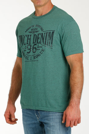 CINCH Men's Green Short Sleeve Tee