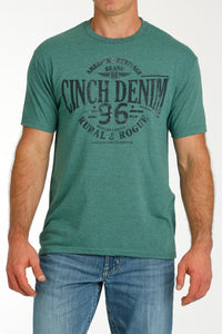 CINCH Men's Green Short Sleeve Tee