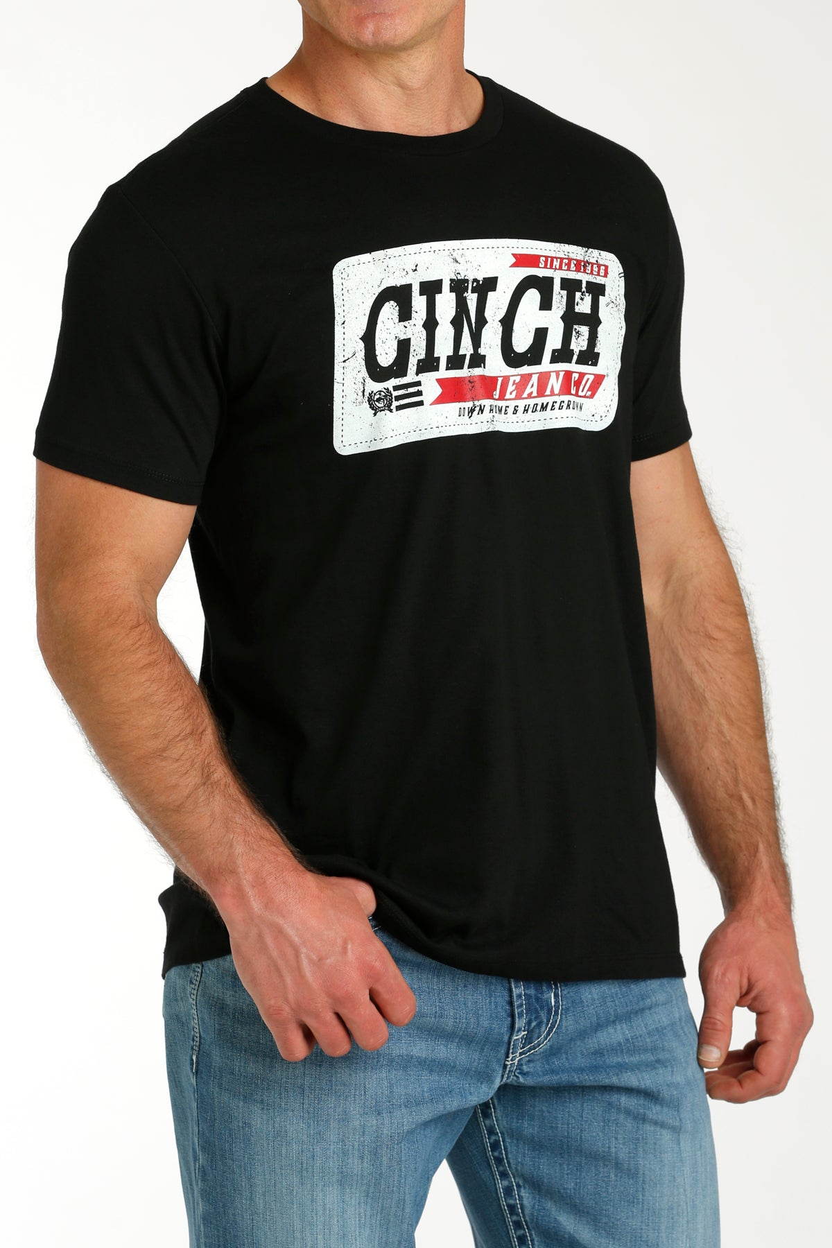 CINCH Men's Black Short Sleeve Tee