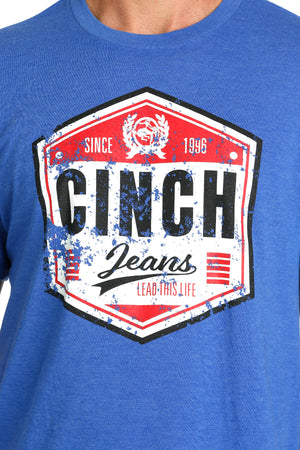 CINCH Men's Royal Blue Short Sleeve Tee