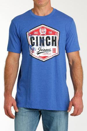 CINCH Men's Royal Blue Short Sleeve Tee