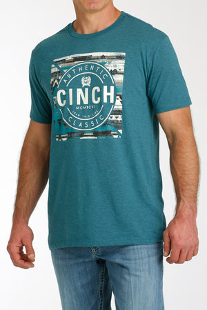 CINCH Men's Teal Short Sleeve Tee