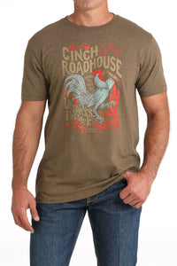 CINCH Men's Brown Short Sleeve Tee