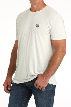 CINCH Men's White Short Sleeve Tee