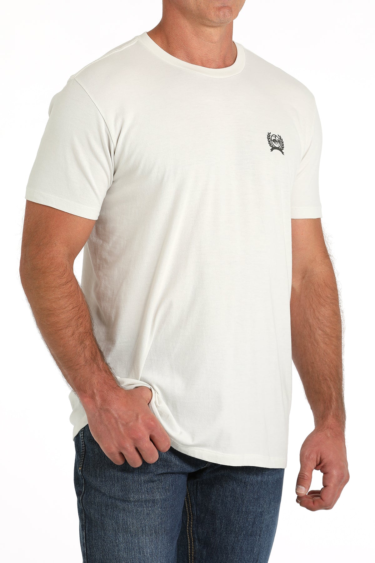 CINCH Men's White Short Sleeve Tee