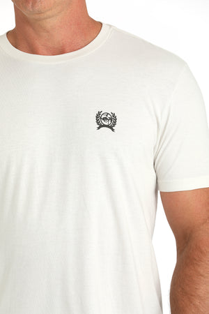 CINCH Men's White Short Sleeve Tee