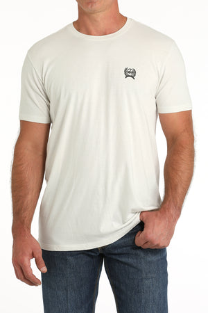 CINCH Men's White Short Sleeve Tee