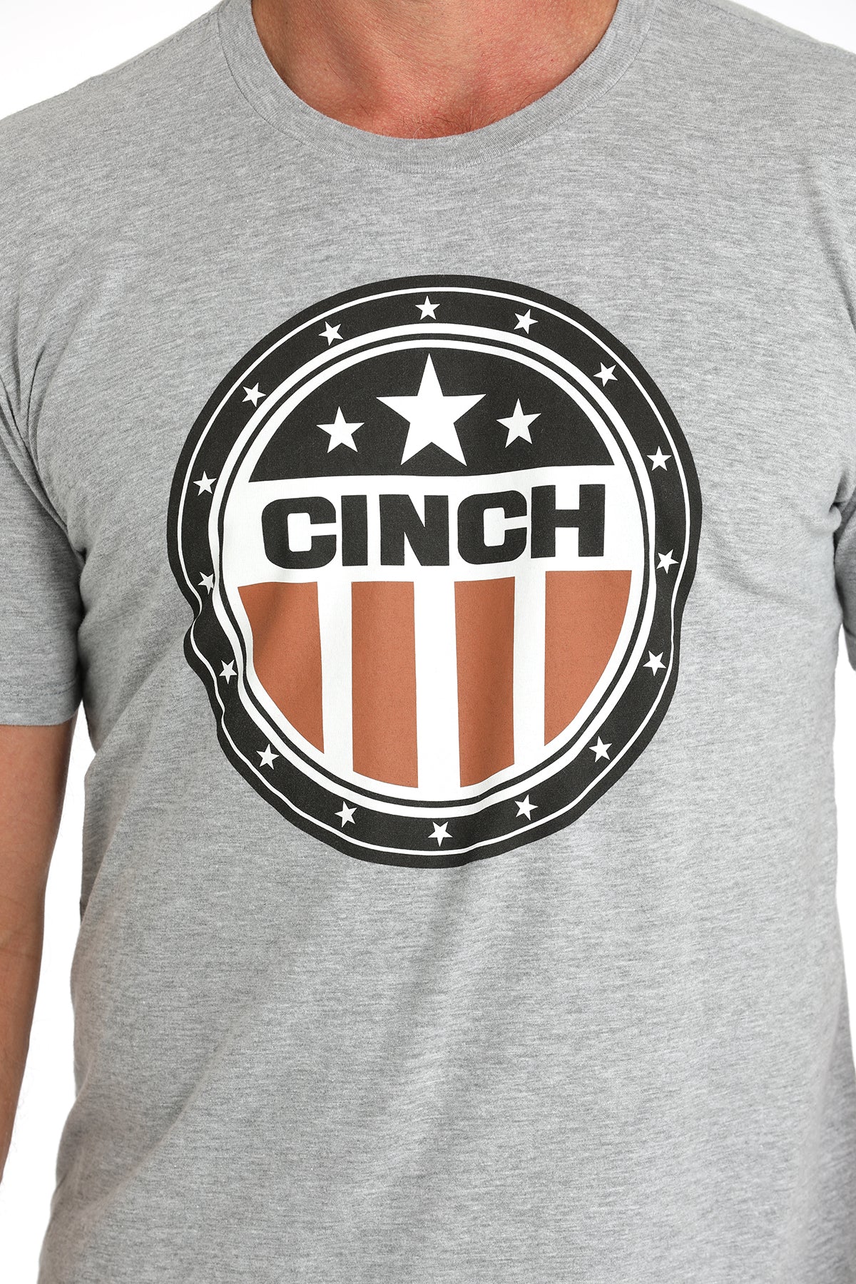 CINCH Men's Grey Short Sleeve Tee