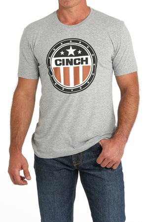 CINCH Men's Grey Short Sleeve Tee