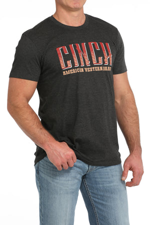 CINCH Men's Charcoal Short Sleeve Tee