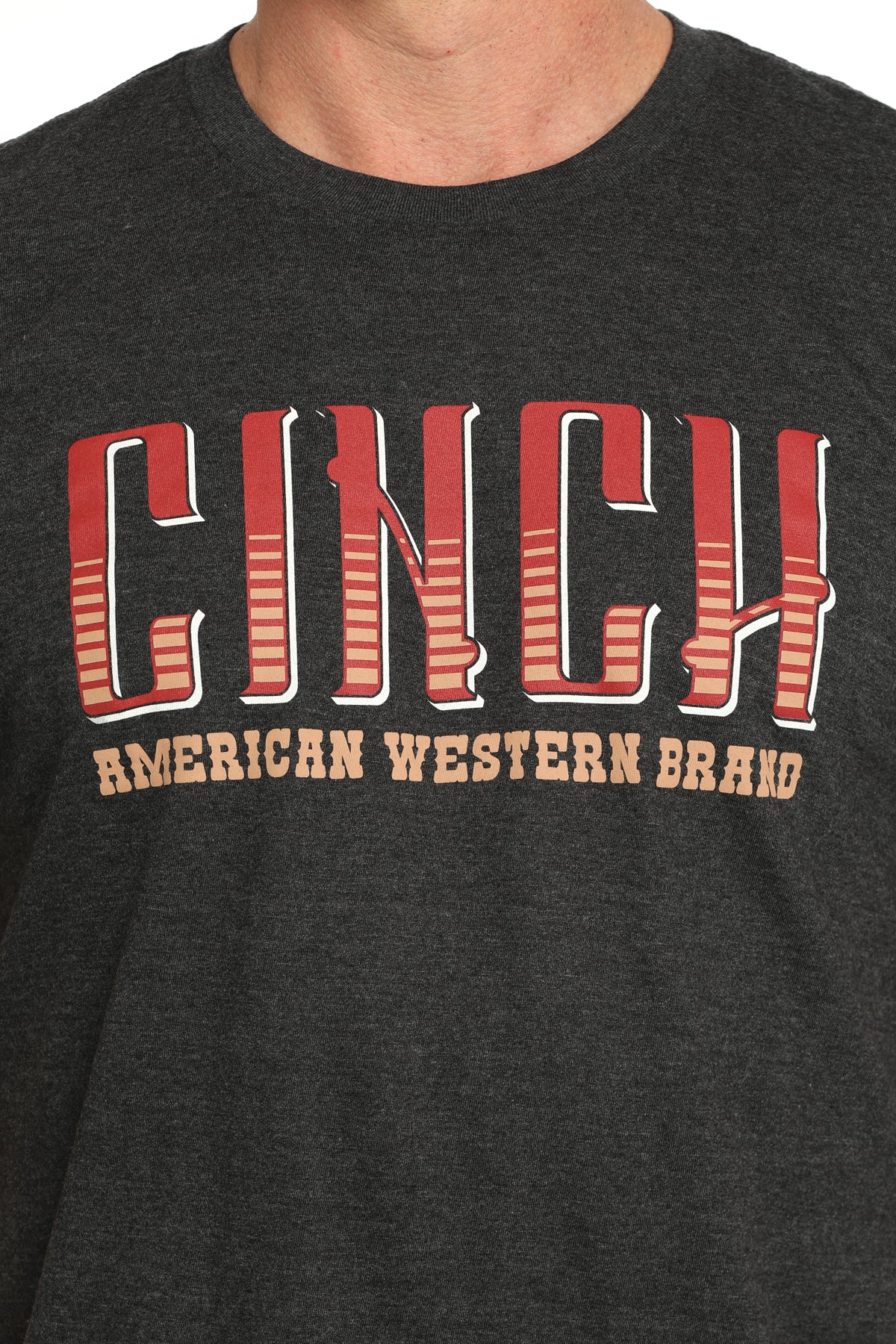 CINCH Men's Charcoal Short Sleeve Tee